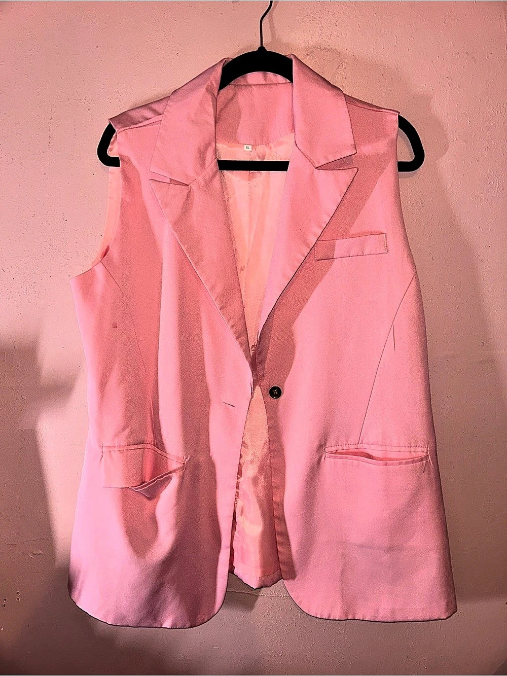Pink Tailored Vest Like New